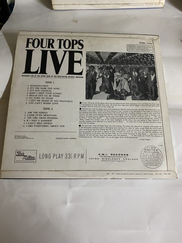 Four Tops. :- Live - Image 3